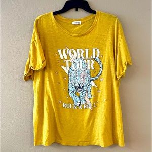 Refined Canvas Mustard Yellow Tee Shirt